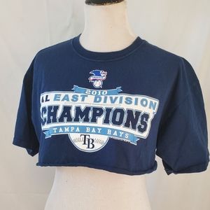 MLB Tampa Bay Rays cropped tee shirt